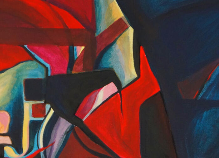 El ser que iba a salir, acrílico sobre lienzo, 2019